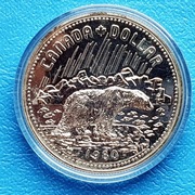 Kanada 1 dolar 1980r. 100 rocznica  Terytoriów Arktycznych
