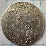 Ort Gdański 1624 r. Zygmunt III Waza srebro