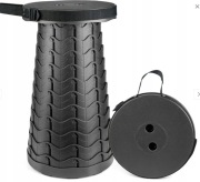 Przenośny stołek teleskopowy, chowany stołek 2. gen., na kemping 220 kg