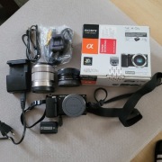 Sony NEX 5N kit 18-55, 16-50, SD, kable, opakowanie, opcja 18200