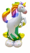 duży balon foliowy jednorożec stojący 112x70cm