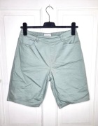 Jasnozielone bawełniane szorty Janina 42/XL