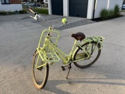 Rower Zielony z miejscem na kosz.