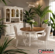 PROMOCJA Stylowy Kredens 181` Witryna Biały Dąb Natura BEKAS Producent 