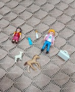Zestaw zabawek playmobil koza koń postacie