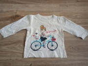 Bluzka koszulka z długim rękawem  rozm. 68/74