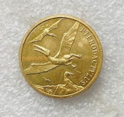 Żeton: Medal Dinosauria - Pterodactylus Polska Waga- 8,86g Średnica- 23,5