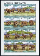 Tanzania - słonie afrykańskie, arkusik