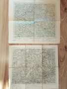 Stare mapy topograficzne Altenburg 1880 r-Celle 1905 r 2 sztuki