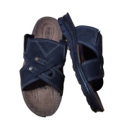 Klapki-pantofle męskie  profilowane na lekkie podeszwie PU Rozm.44