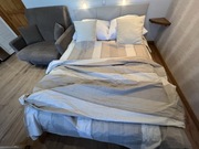 Włoski komplet do spania bawełniany beżowy nowy