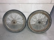 WFM koła WSK koła 19" półbębny + oś