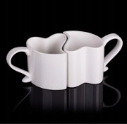 Zakochane kubki Serca białe NOWE