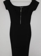 Sukienka ołówkowa czarna Missguided S