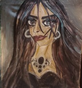 Obraz olejny na płótnie około 60/65 Gothic Woman 