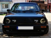 Naklejki Hella na Halogeny w grill i szeroki zderzak do VW Golf mk2 GT GTi 