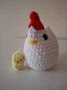 Kurka z kurczakiem | Pluszak na szydełku 