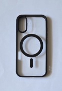 Etui/case przezroczyste z magsafe czarne iPhone 16 