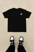 Męska Czarna Koszulka M BMW Logo Basic