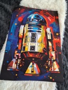 Nowy plakat na płótnie 40x60cm z filmu Gwiezdne Wojny Star Wars 