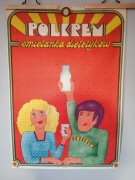 Plakat reklamowy - Polkrem Śmietanka Dietetyków - R. Olbiński 1974 r.