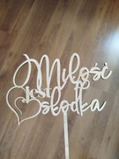 Topper na tort ślub 