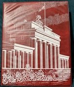 Klaser ze znaczkami - Niemcy, duża kolekcja, świetny klaser pamiątkowy.