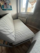 Kanapa rozkładana IKEA BEDDINGE – funkcja spania, stelaż listwowy