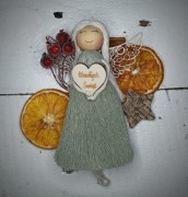 Aniołek zawieszka na choinkę lub na prezent.