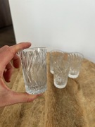 5x kryształowe kieliszki do wódki kryształ vintage PRL