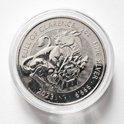 Moneta The Bull of CLARENCE 2023 2 oz TUDOR BEASTS Srebro Bestie Tudorów