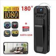 kamera wideo HD 1080P Rejestrator z noktowizorem z kartą SD 32GB