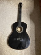 Gitara Jasmin C-20 czarna 4/4 akustyczna DOBRY STAN + POKROWIEC i dodatki