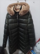 Kurtka damska dwustronna z odpinanym kapturem kieszenie na zamek 