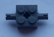 Lego 30000 Ciemnoszara cegła, 2 x 2 z kołkami i otworem na oś 4162