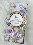 Luksusowa kartka komunijna 3D, Pamiątka Komunii Świętej w pudełku, prezent 