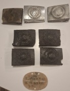 7x klamra HJ DJ Wehrmacht III Rzesza Niemiecka Nieśmiertelnik Niemiecki