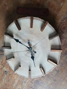 EKO Zegar ścienny drewniany - nowy, rękodzieło z drewna