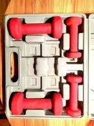 Zestaw hantli do fitness,  rehabilitacji - 0,5 i 1,5 kg, w walizeczce