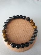 Bransoletka Turmalin , Tygrysie Oko , Hematyt