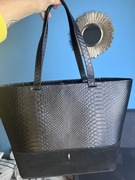 Duża skórzana torebka shoper Ochnik