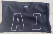 Armani Jeans; męska koszulka/ t-shirt, czarna; roz. M