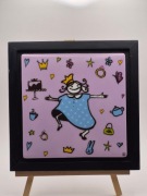 Duży porcelanowy obrazek Porsgrund Prinsesse