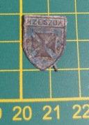 Stara spinka pins znaczek Herb Rzeszów