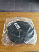 YOUSHARES – uszczelka drzwi i okien D-profil, 12 m, czarna