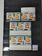 3238-3239 3238-39 Rysunki dziecięce "Kocham” 1992 r.  KOMPLET KOMBINACJI