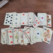 Karty do gry 140/54 Pasjansowe w Kasetce PRL 