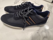 Buty BUGATTI męskie 44 granatowe skóra sneakersy casual 