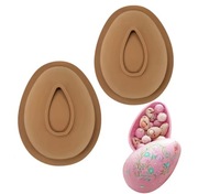 DUŻE JAJKO 2 Połówki * 18.2*14.5*5.9 do Pieczenia Monoporcje Czekolady 