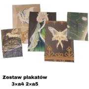Zestaw plakatów fantasy 3xA4 2xA5 